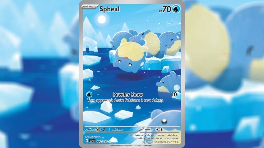 Illustration Rare Spheal Card (Surging Sparks)