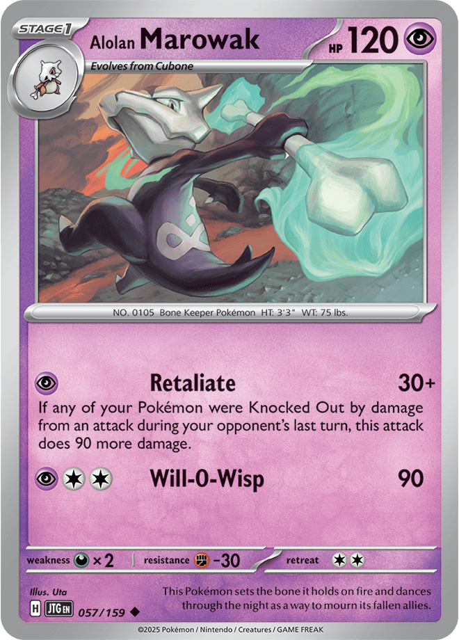 Pokemon Scarlet &Amp; Violet - Journey Together - Alolan Marowak