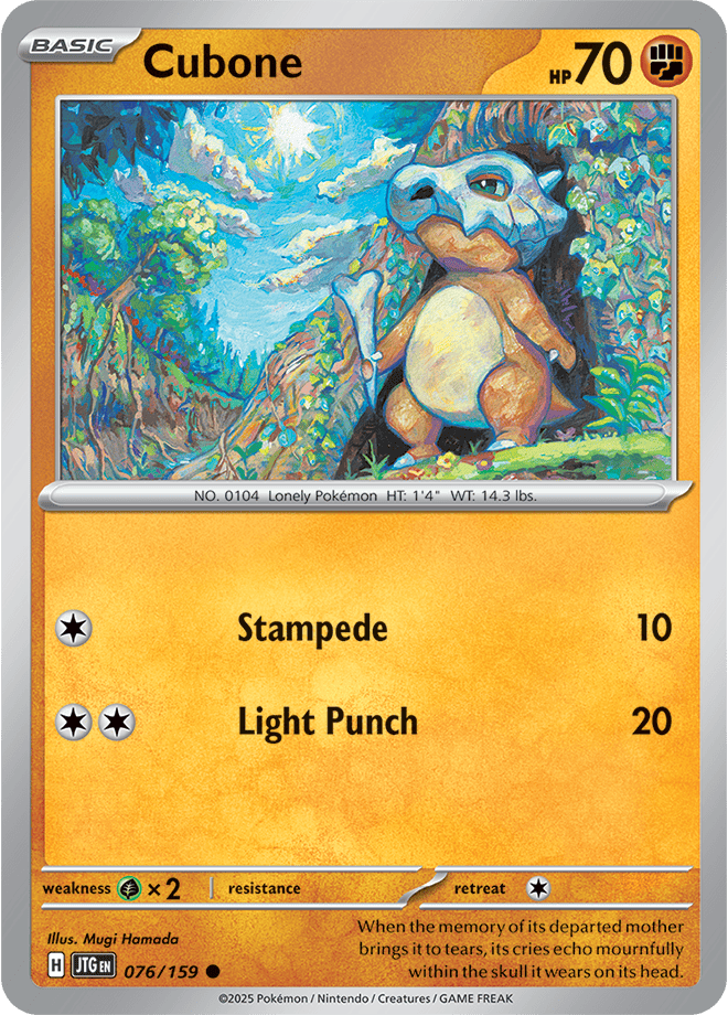 Pokemon Scarlet &Amp; Violet  - Journey Together - Cubone