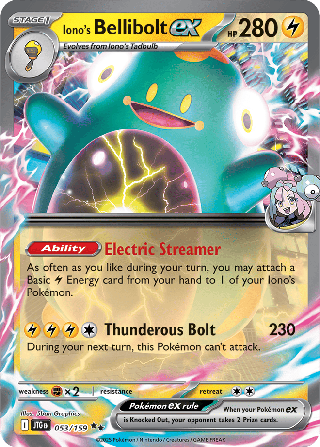 Pokemon Scarlet &Amp; Violet - Journey Together - Iono's Bellibolt Ex