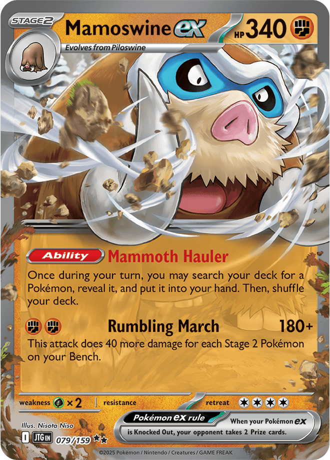 Pokemon Scarlet &Amp; Violet  - Journey Together - Mamoswine Ex