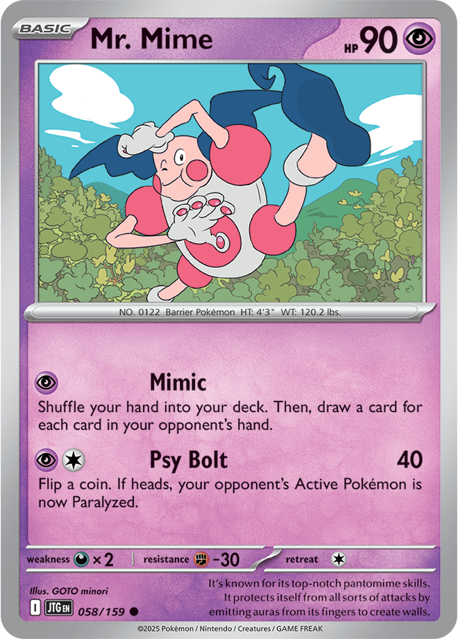 Pokemon Scarlet &Amp; Violet - Journey Together - Mr. Mime
