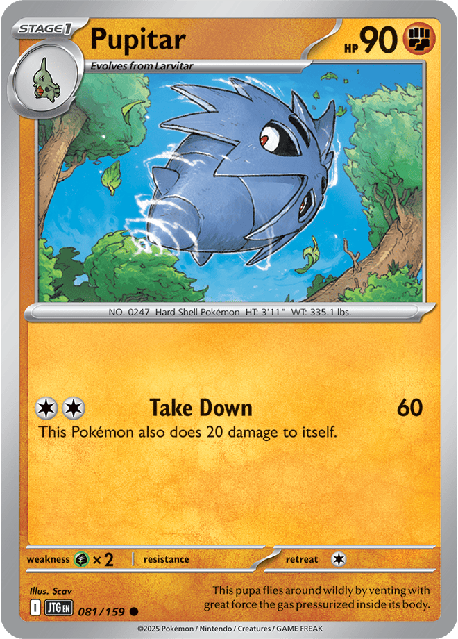 Pokemon Scarlet &Amp; Violet  - Journey Together - Pupitar