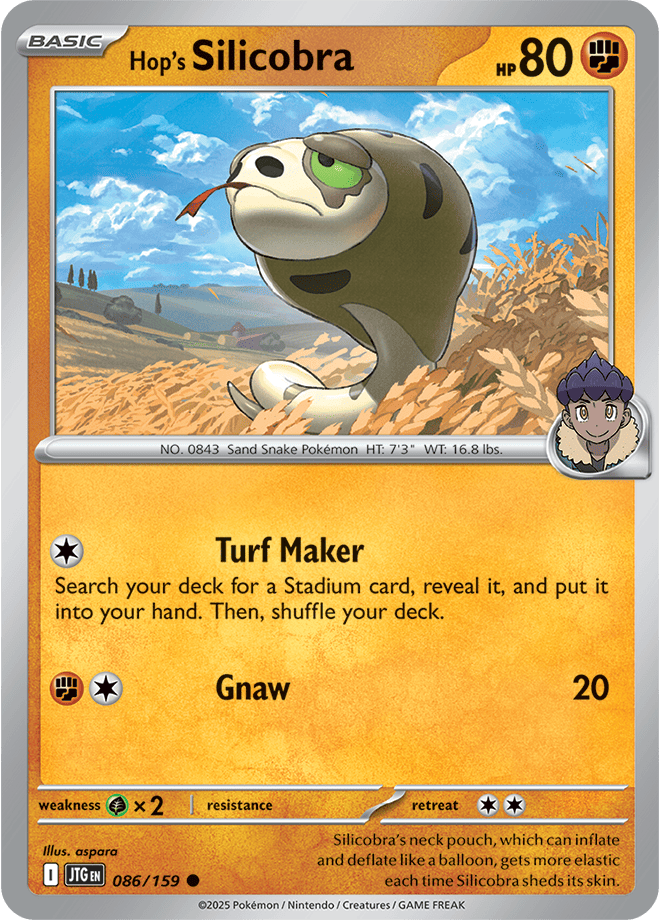 Pokemon Scarlet &Amp; Violet  - Journey Together - Hop's Silicobra