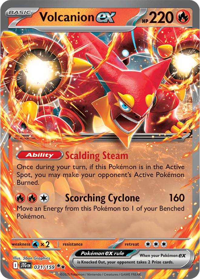 Pokemon Scarlet &Amp; Violet  - Journey Together - Volcanion Ex