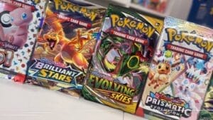 Pokemon TCG booster packs from various sets