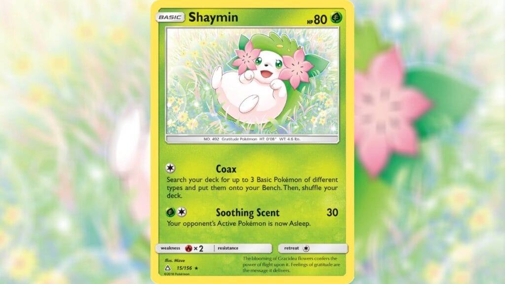 Rare Holo Shaymin Card (Ultra Prism)