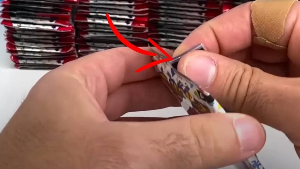 How To Open A Pokemon Card Pack? Start By Ripping This Seam.
