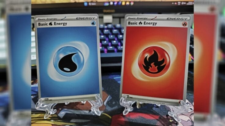 Basic Water And Fire Energy Cards