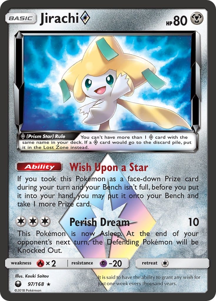 Jirachi Prism Star From Celestial Storm