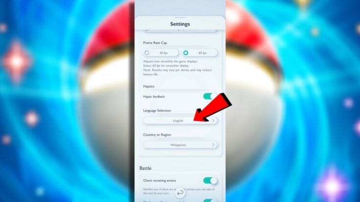 Language Selection Options In Pokemon Tcg Pocket
