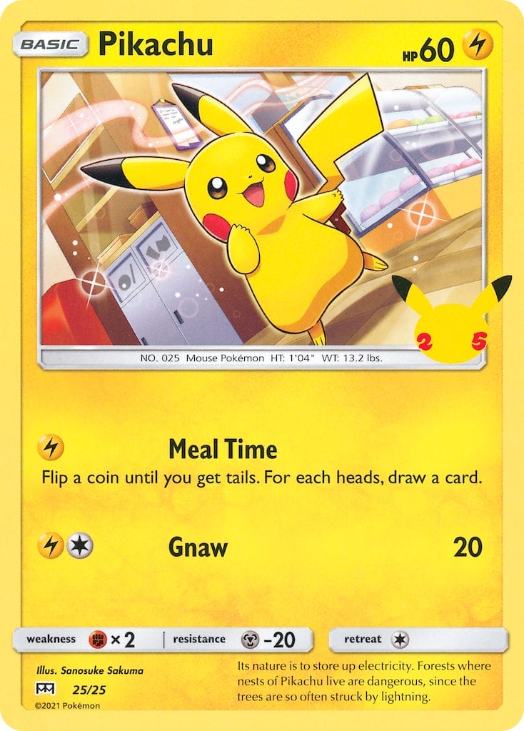 Pikachu Promo Card From Mcdonald’s Collection 2021