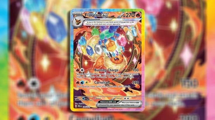 Flareon Ex (Special Illustration Rare) From Prismatic Evolutions