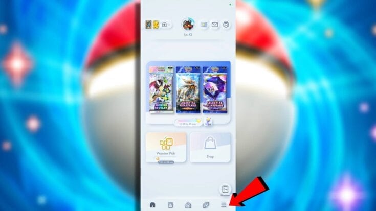 Three Dots Button In Pokemon Tcg Pocket