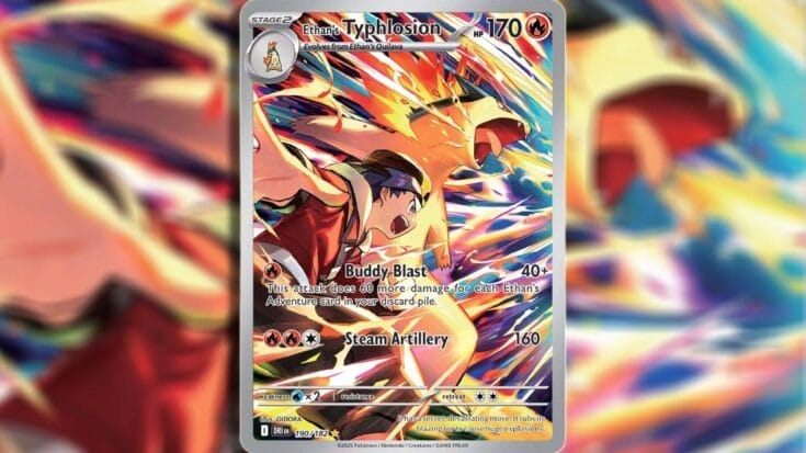 Illustration Rare Ethan’s Typhlosion From Destined Rivals