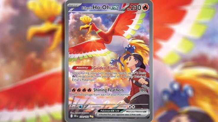 Special Illustration Rare Ethan’s Ho-Oh Ex From Destined Rivals