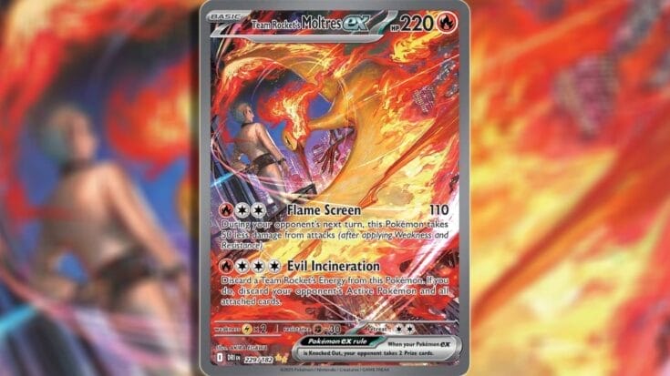 Special Illustration Rare Team Rocket’s Moltres Ex From Destined Rivals