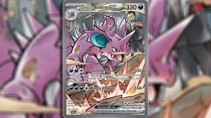 Special Illustration Rare Team Rocket’s Nidoking Ex From Destined Rivals