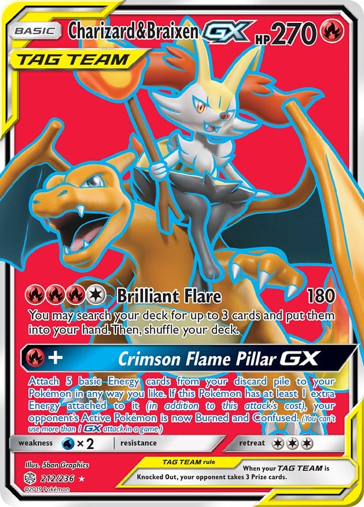 Charizard &Amp; Braixen-Gx From Cosmic Eclipse
