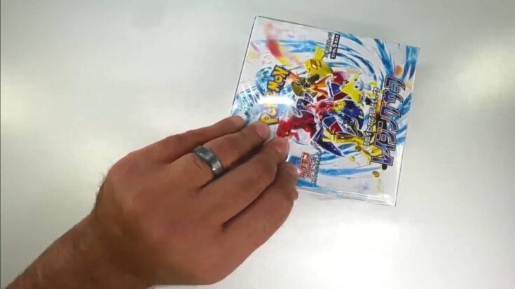 Removing The Protective Seal Off Of A Japanese Pokemon Tcg Product