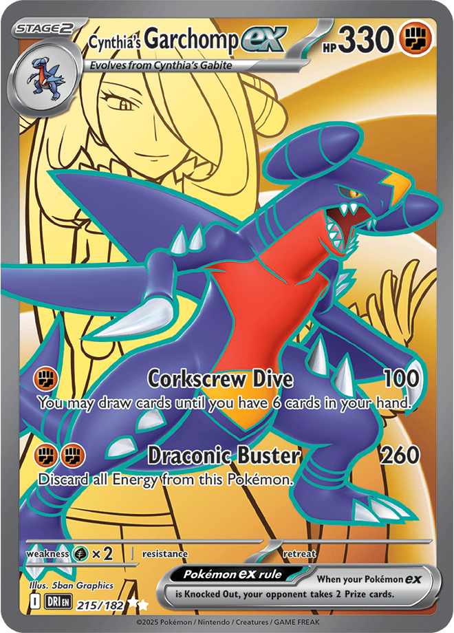 Destined Rivals - Cynthia's Garchomp Ex