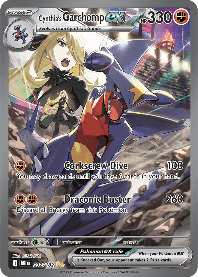 Destined Rivals - Cynthia's Garchomp Ex