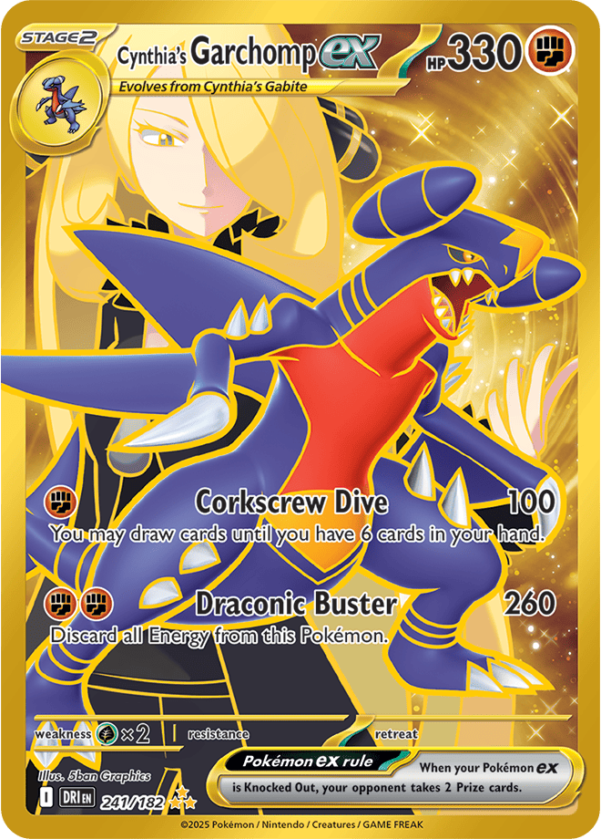 Destined Rivals - Cynthia's Garchomp Ex