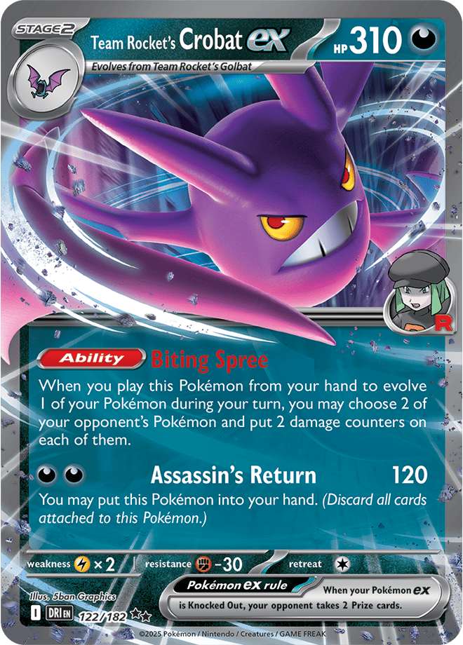 Destined Rivals - Team Rocket's Crobat Ex