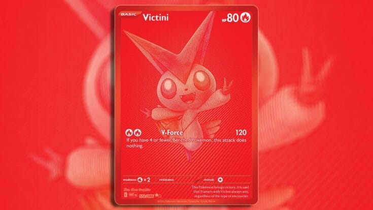Black White Rare Victini, One Of The Top Chase Cards In White Flare