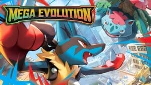 Card artwork from Pokemon TCG Mega Evolution