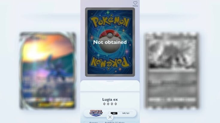 Unobtained Lugia Ex In Pokemon Tcg Pocket