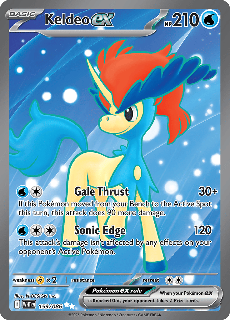 White Flare - Keldeo Ex