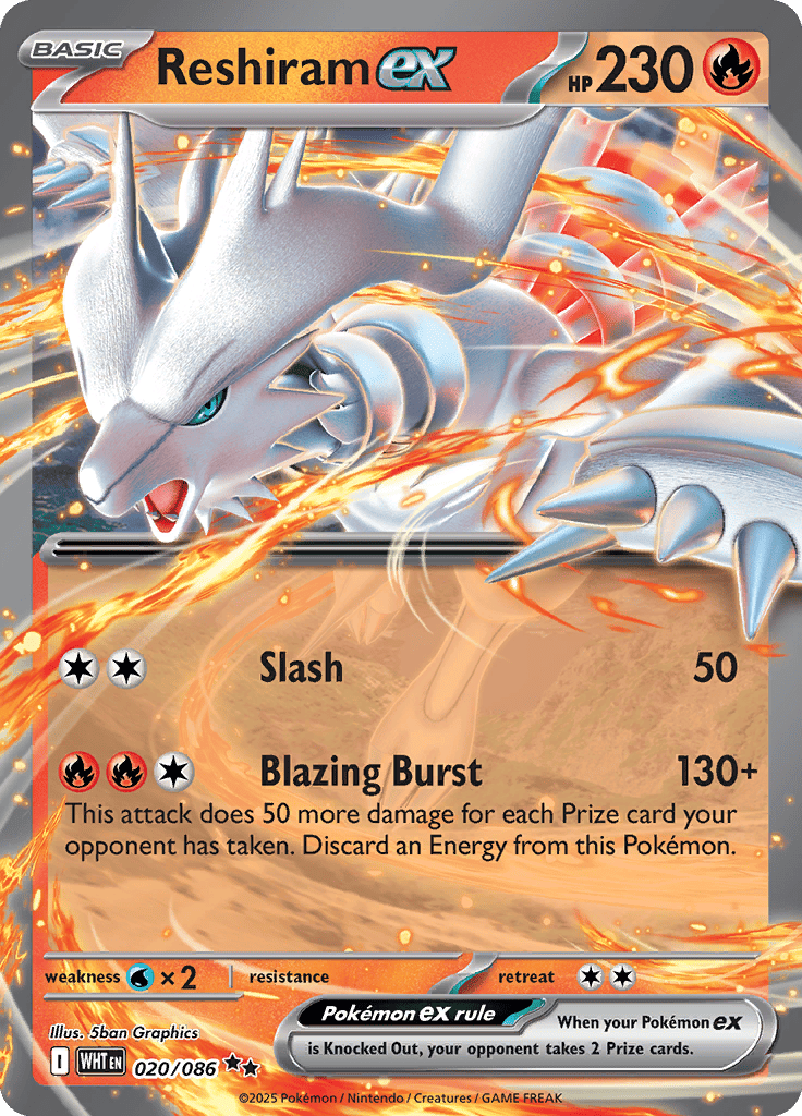 White Flare - Reshiram Ex