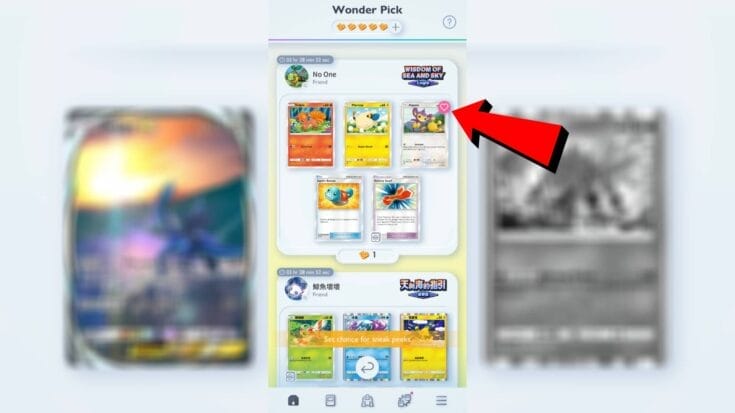 Wishlisted Cards In Wonder Pick