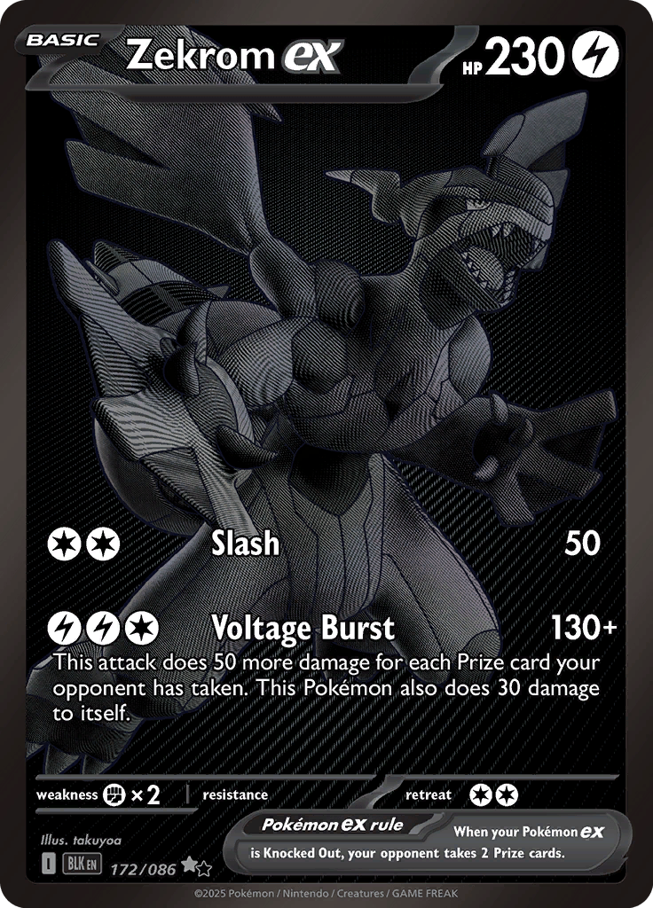 Bwr Zekrom Ex Card In Black Bolt