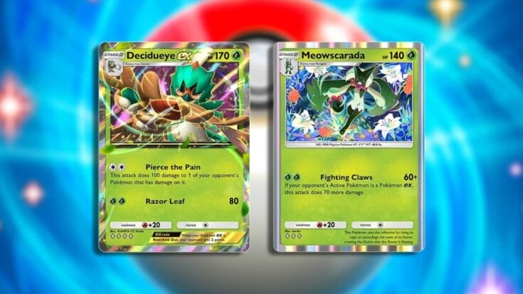 Decidueye Ex And Meowscarada In Pokemon Tcg Pocket