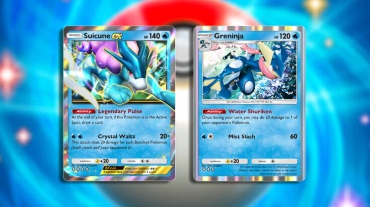 Suicune Ex And Greninja Pokemon Tcg Pocket