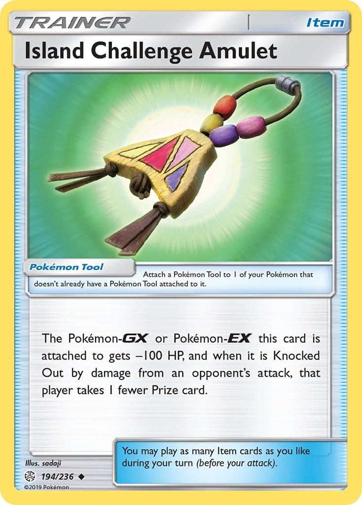 Island Challenge Amulet Card From Cosmic Eclipse Card