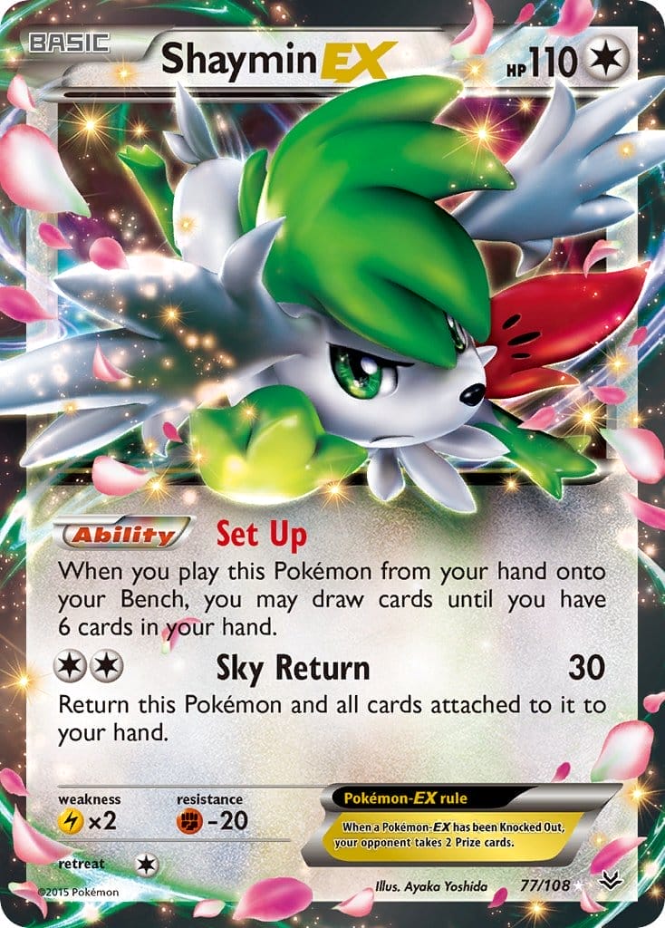 Shaymin-Ex Card From Roaring Skies Set