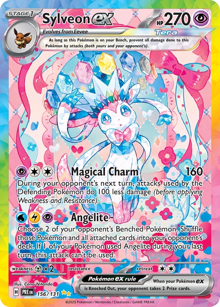 Sylveon Ex From Prismatic Evolutions Set