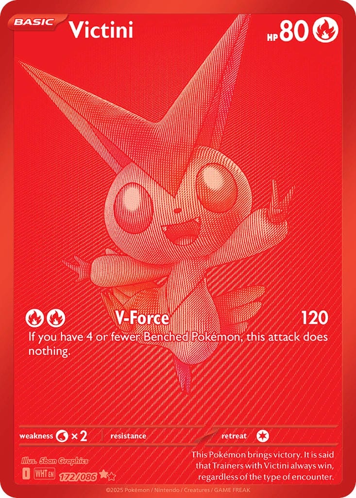 Victini From White Flare, One Of The Most Expensive Cards From The Scarlet And Violet Era