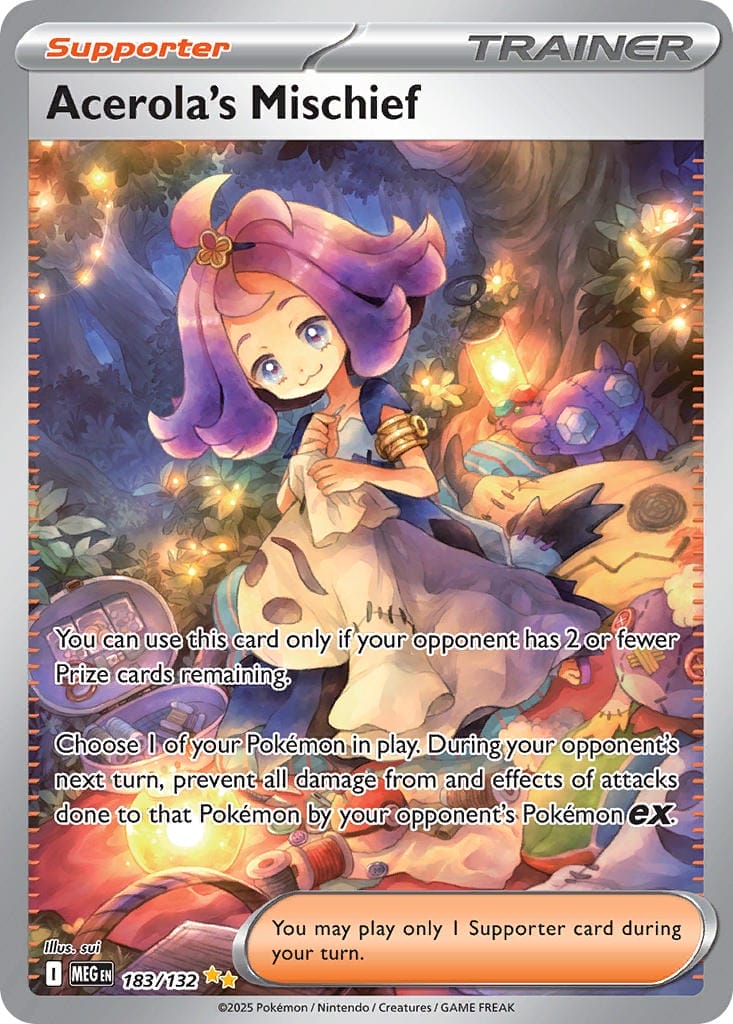Acerola’s Mischief Sir Card From Mega Evolution