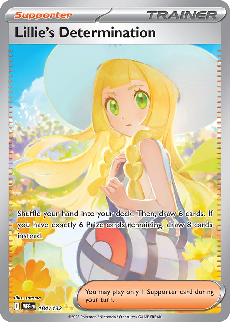 Lillie’s Determination Sir Card From Mega Evolution