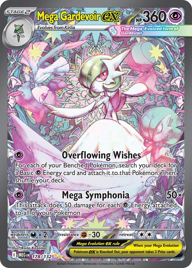 Mega Gardevoir Ex Sir Card From Mega Evolution