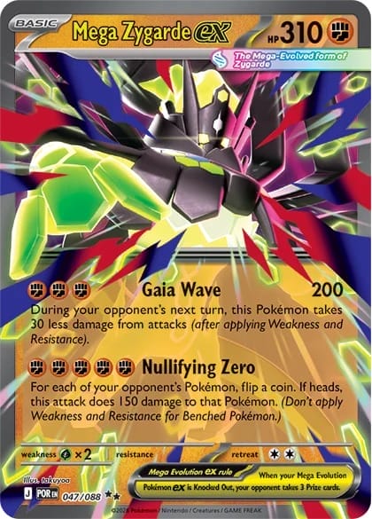 Mega Zygarde Ex, One Of The Mega Evolution Pokemon In Perfect Order