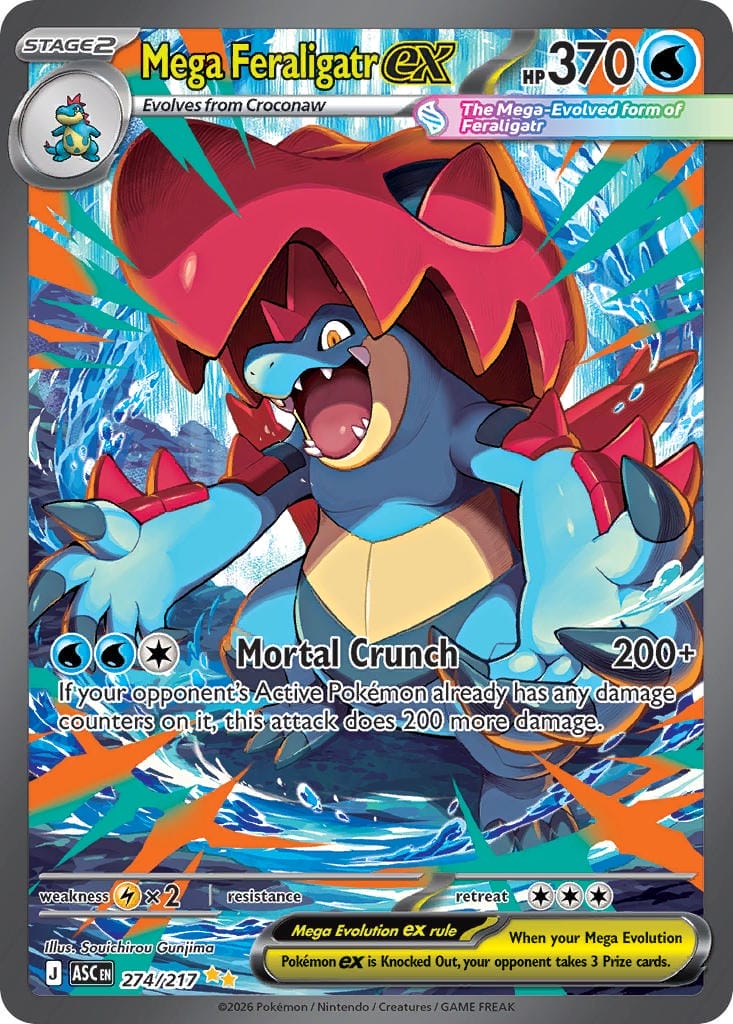 Mega Feraligatr Ex (274 Special Illustration Rare)