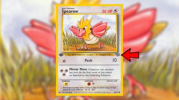 Set Symbol In An Old Pokemon Card