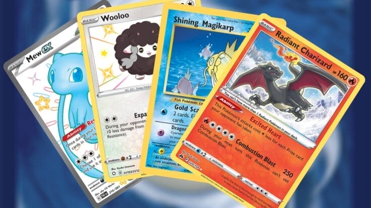 Shiny Pokemon cards in Pokemon TCG