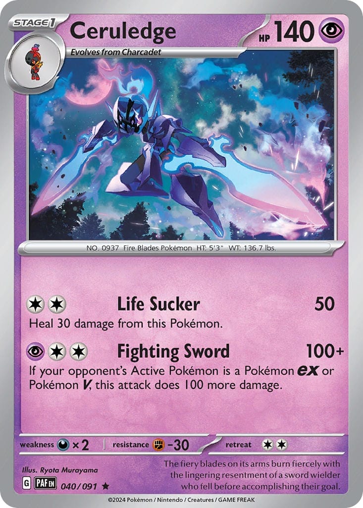 Ceruledge Paldean Fates