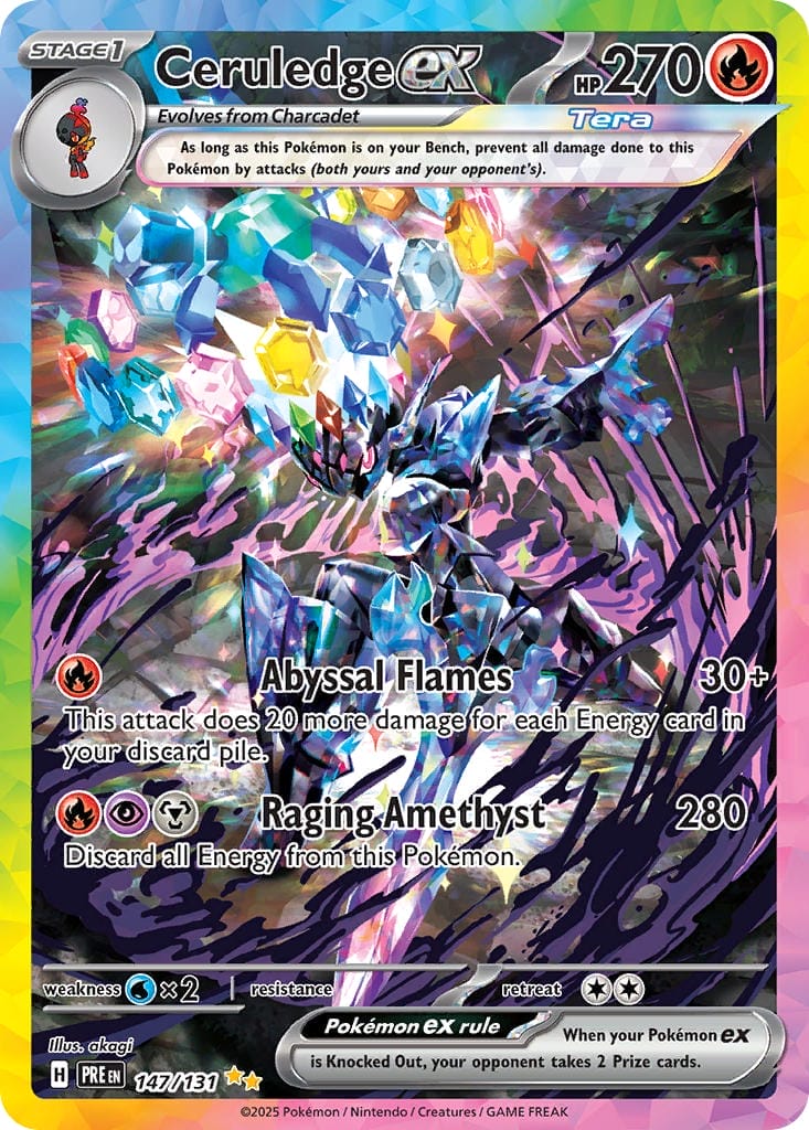 Special Illustration Rare Ceruledge Ex Prismatic Evolutions